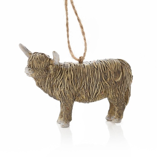 Country Christmas Highland Cow Hanging Decoration Christmas Tree Ornament